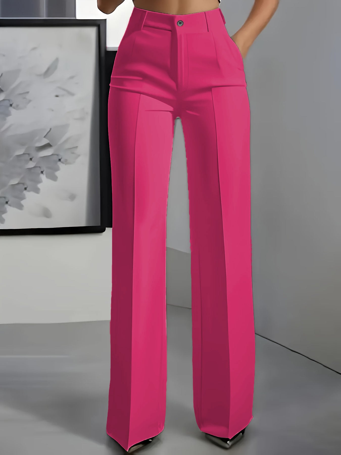 Pantalon Droit Fluide Élégant