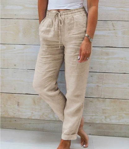Pantalon Femme Casual Élastique