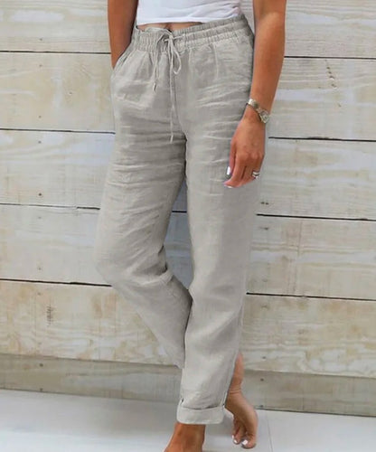 Pantalon Femme Casual Élastique