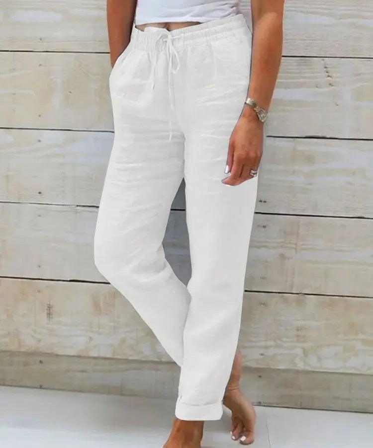 Pantalon Femme Casual Élastique