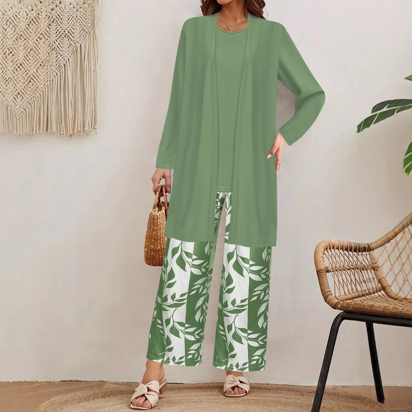 Ensemble Fleuri Long Élégant