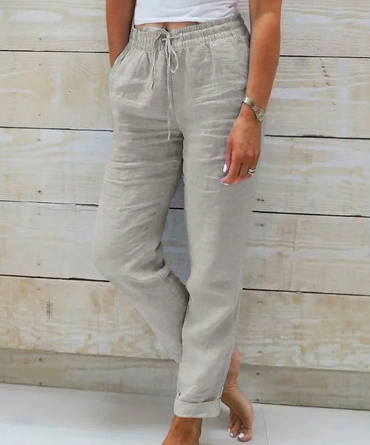 Pantalon Femme Casual Élastique