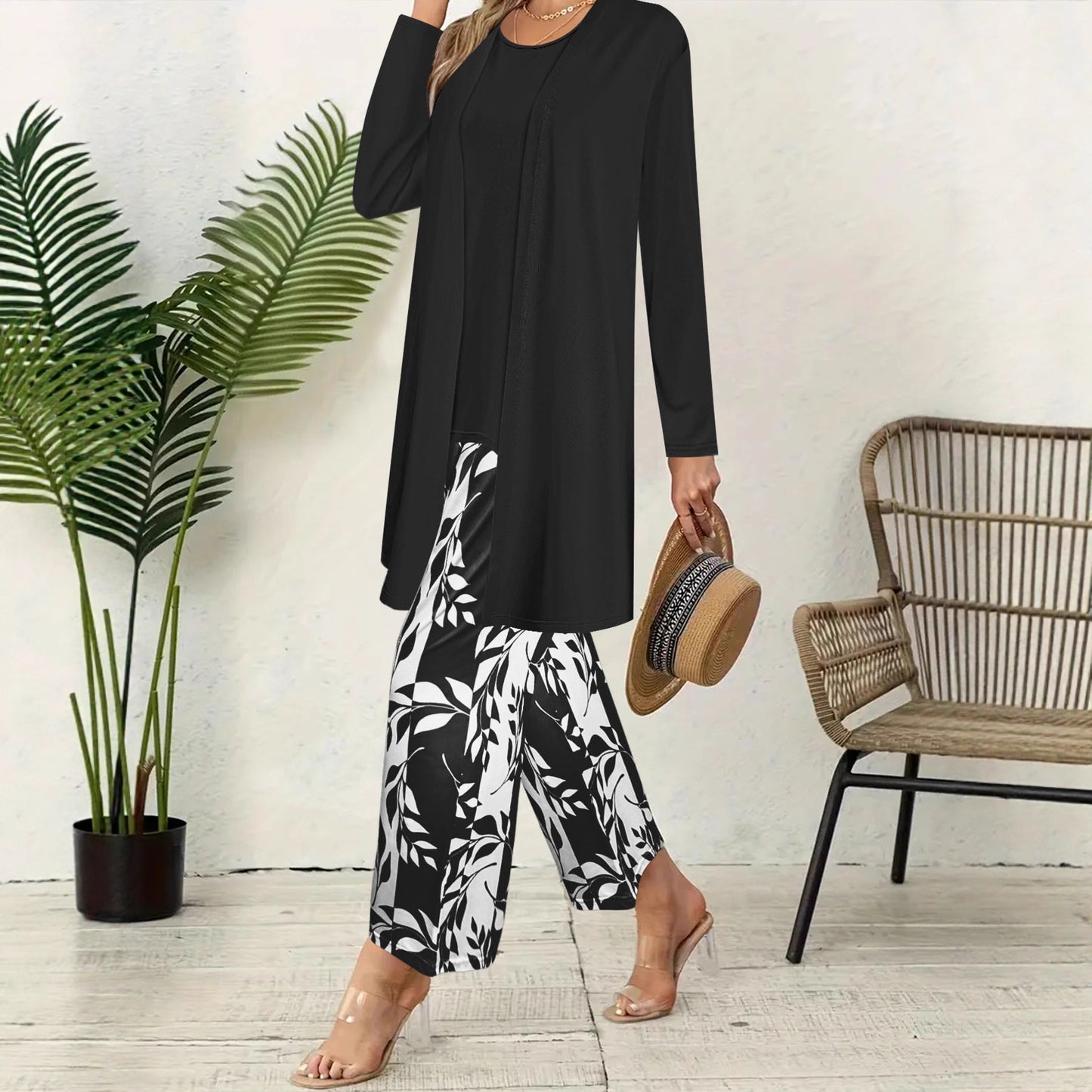 Ensemble Fleuri Long Élégant