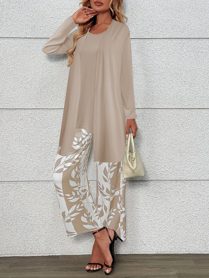 Ensemble Fleuri Long Élégant