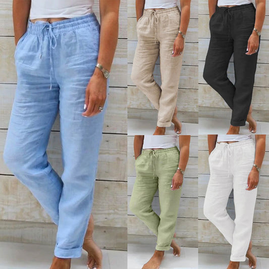 Pantalon Femme Casual Élastique