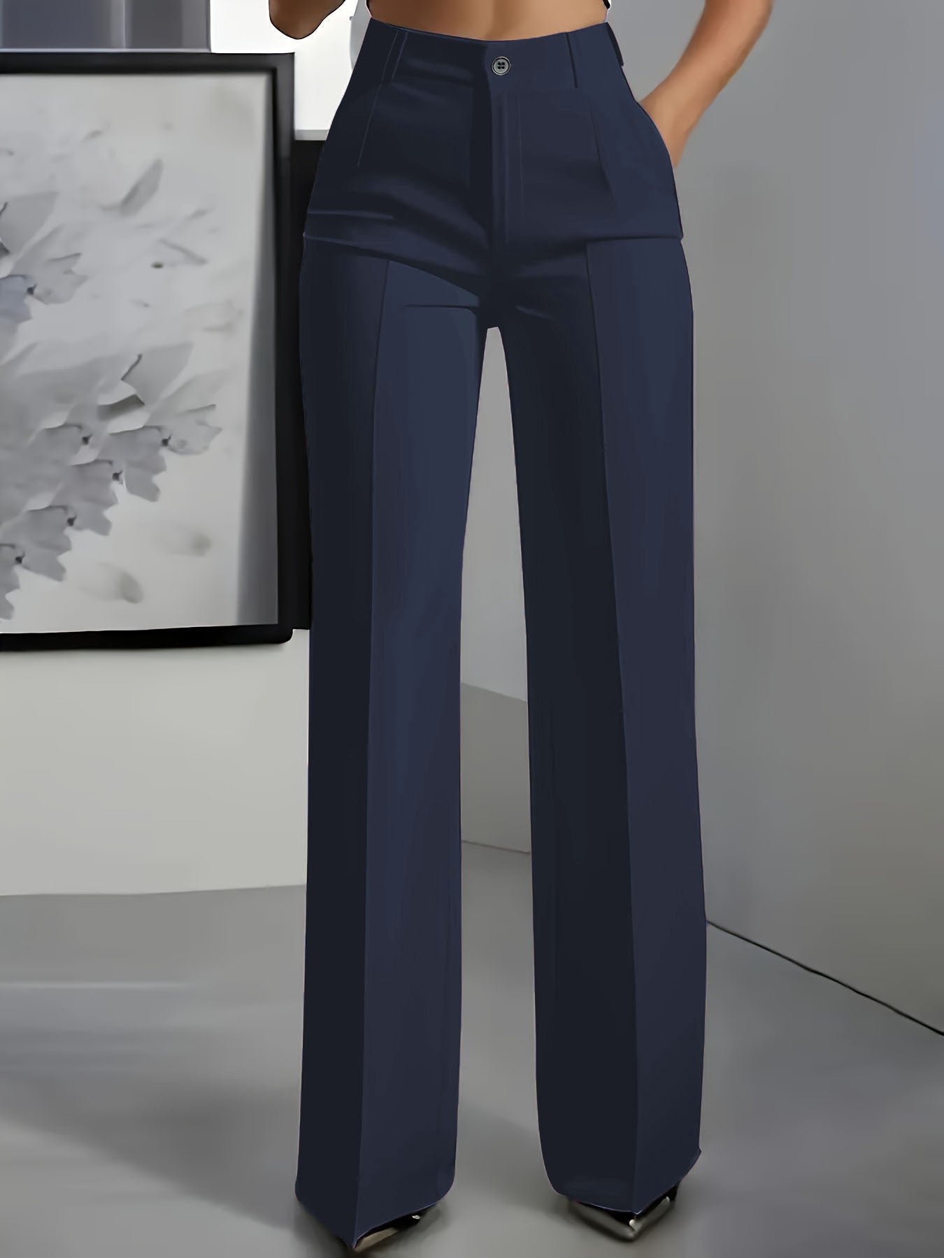 Pantalon Droit Fluide Élégant
