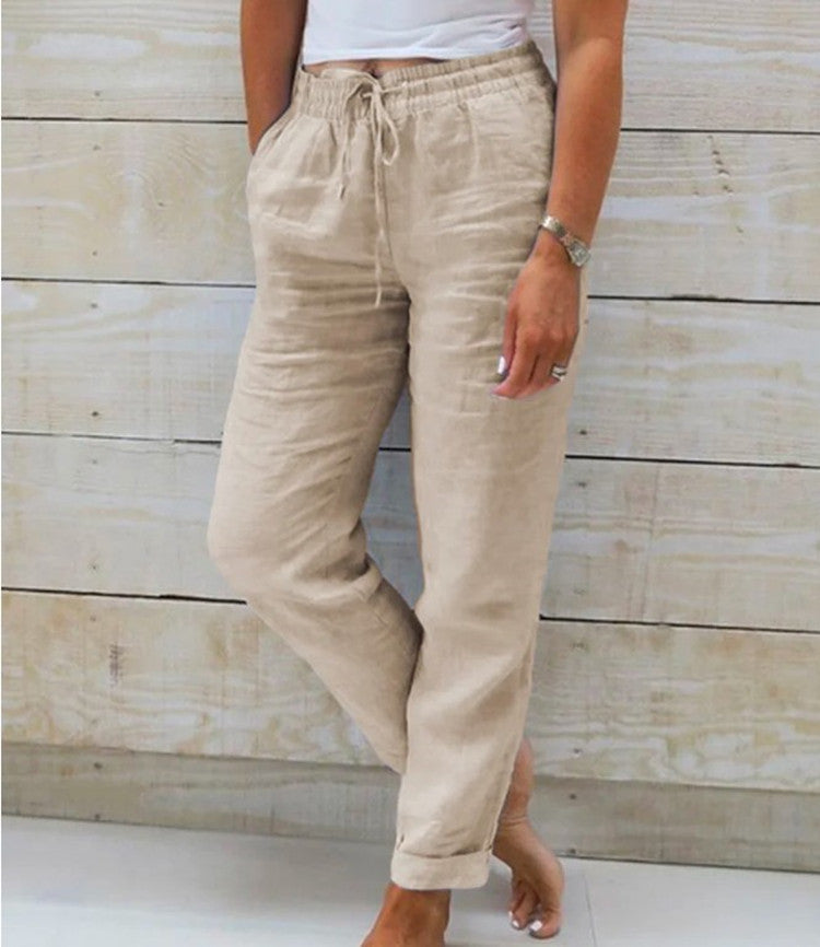 Pantalon Femme Casual Élastique
